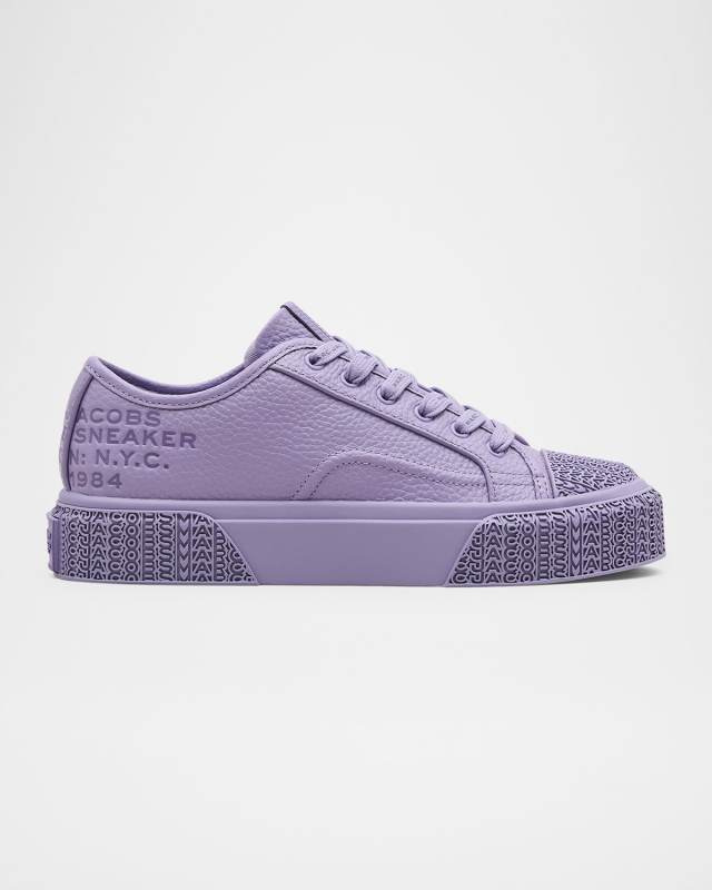 Leather Low-Top Logo Sneakers